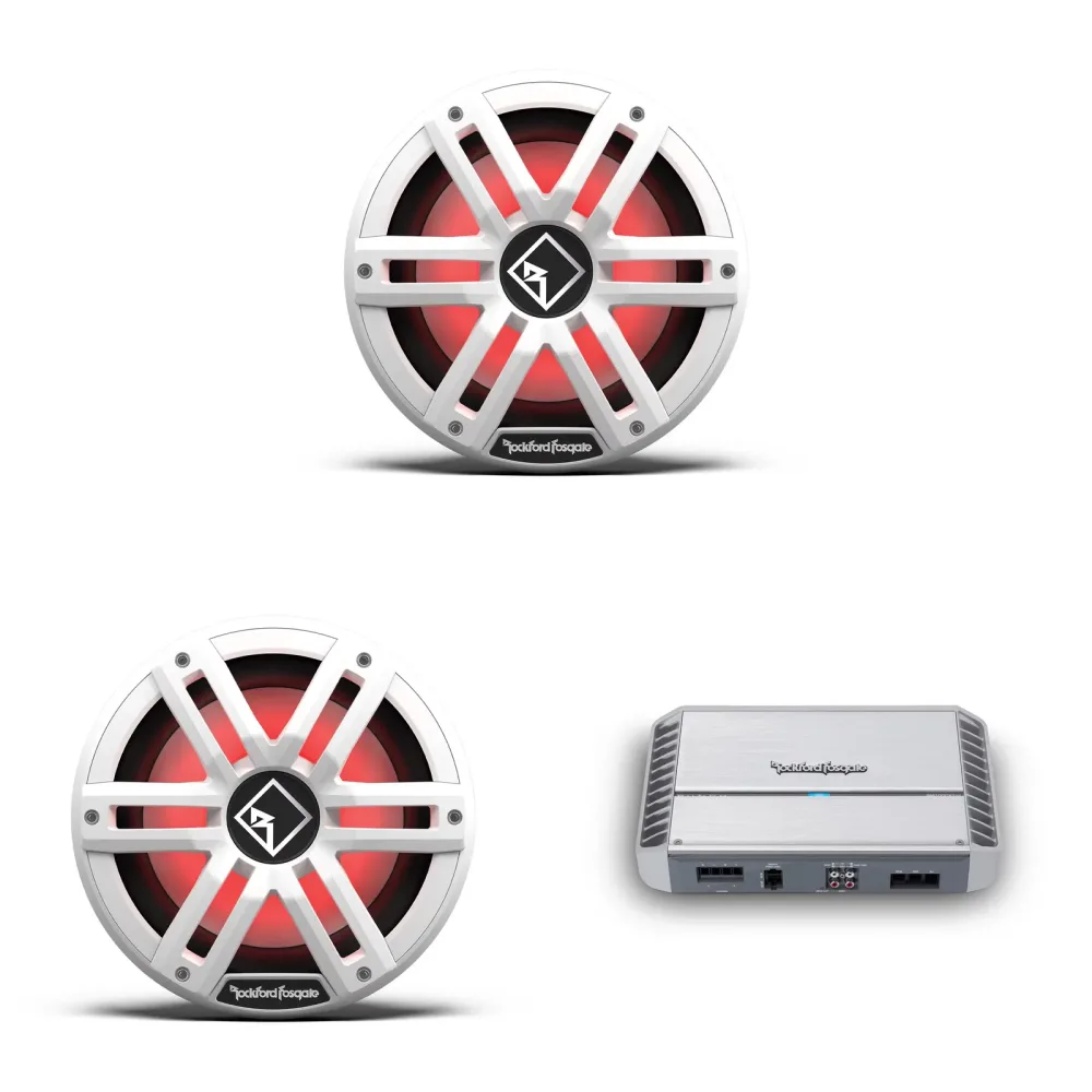 Marine Amplifier 10" 1000 watt white