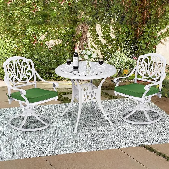 Patio Dining 2" white 31"