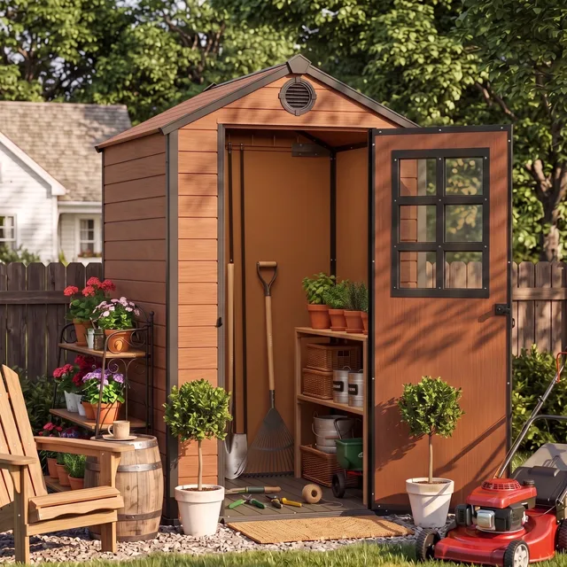 Storage Shed 6' 4' waterproof