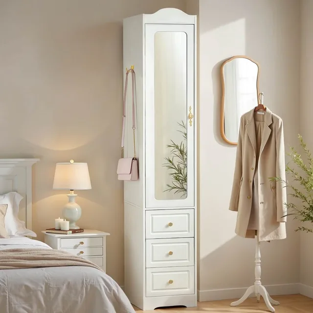 Bedroom 69.5" white led