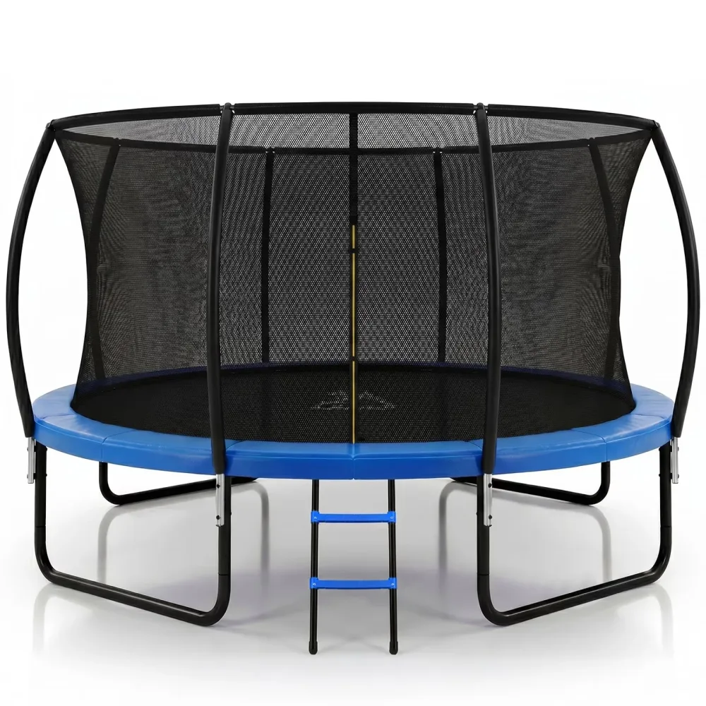 Backyard Trampoline 14ft 400 lbs blue