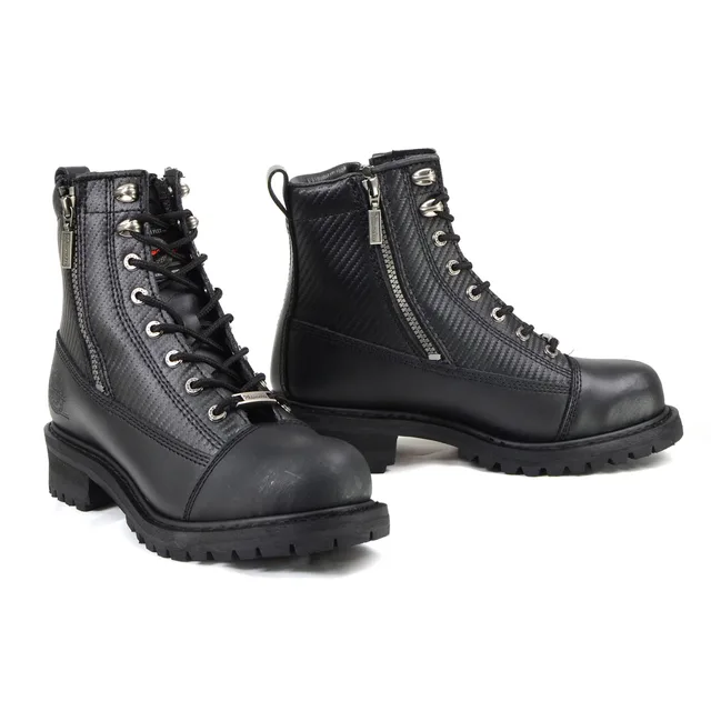 Motorcycle Boots black heavy-duty adjustable