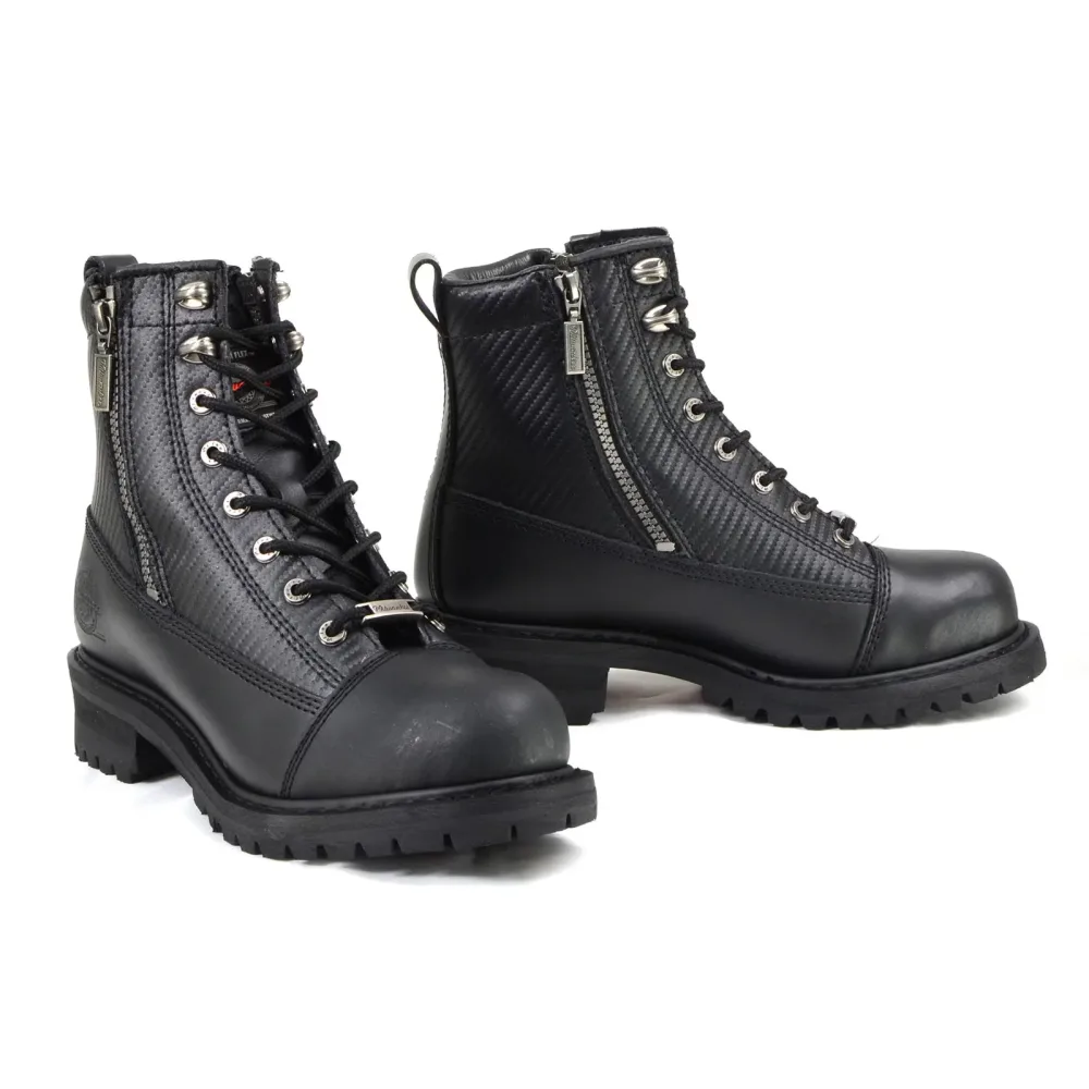 Motorcycle Boots black heavy-duty adjustable