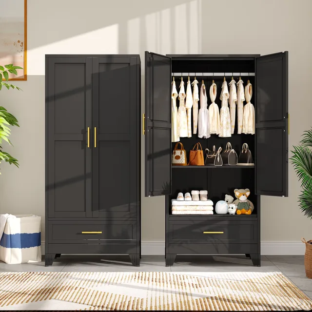 Storage Cabinet 70.87" black 150 lbs