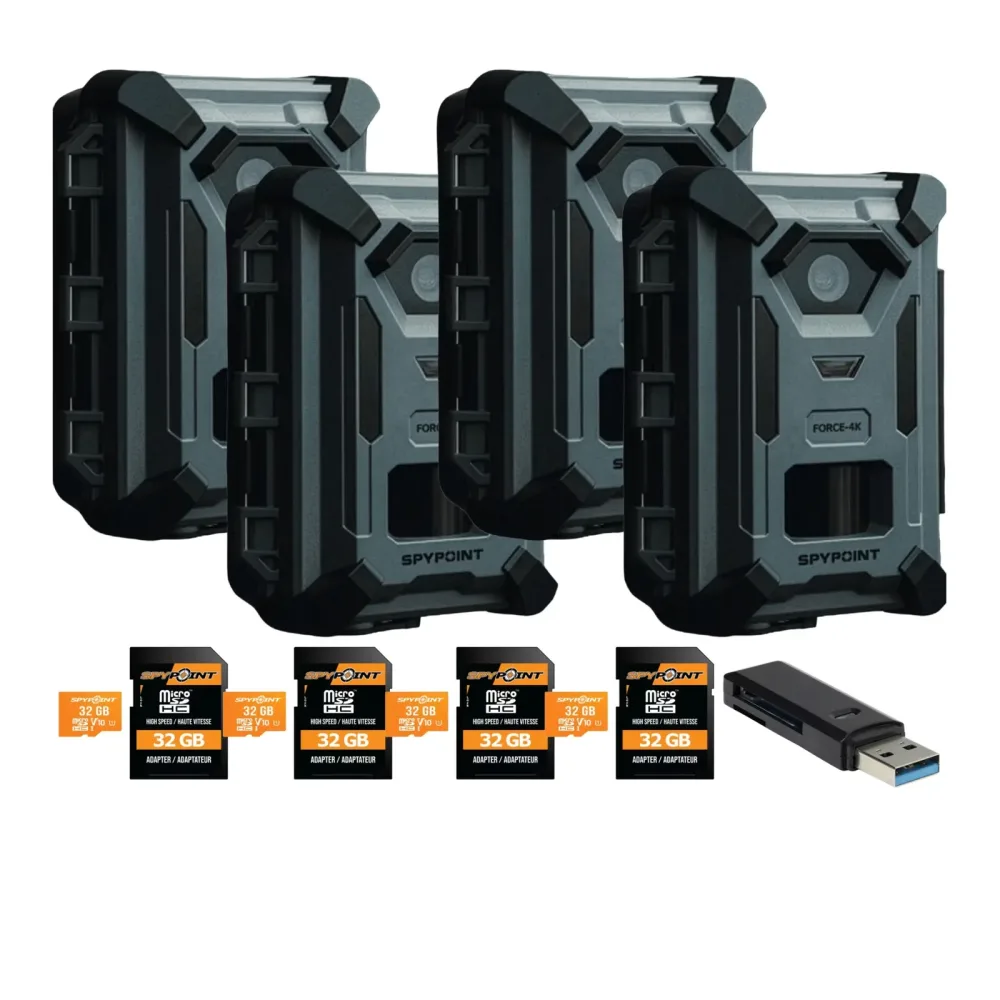 Trail Camera 4 pack 110ft