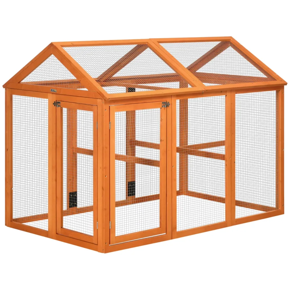 Chicken Coop 4.6' 2.8' orange