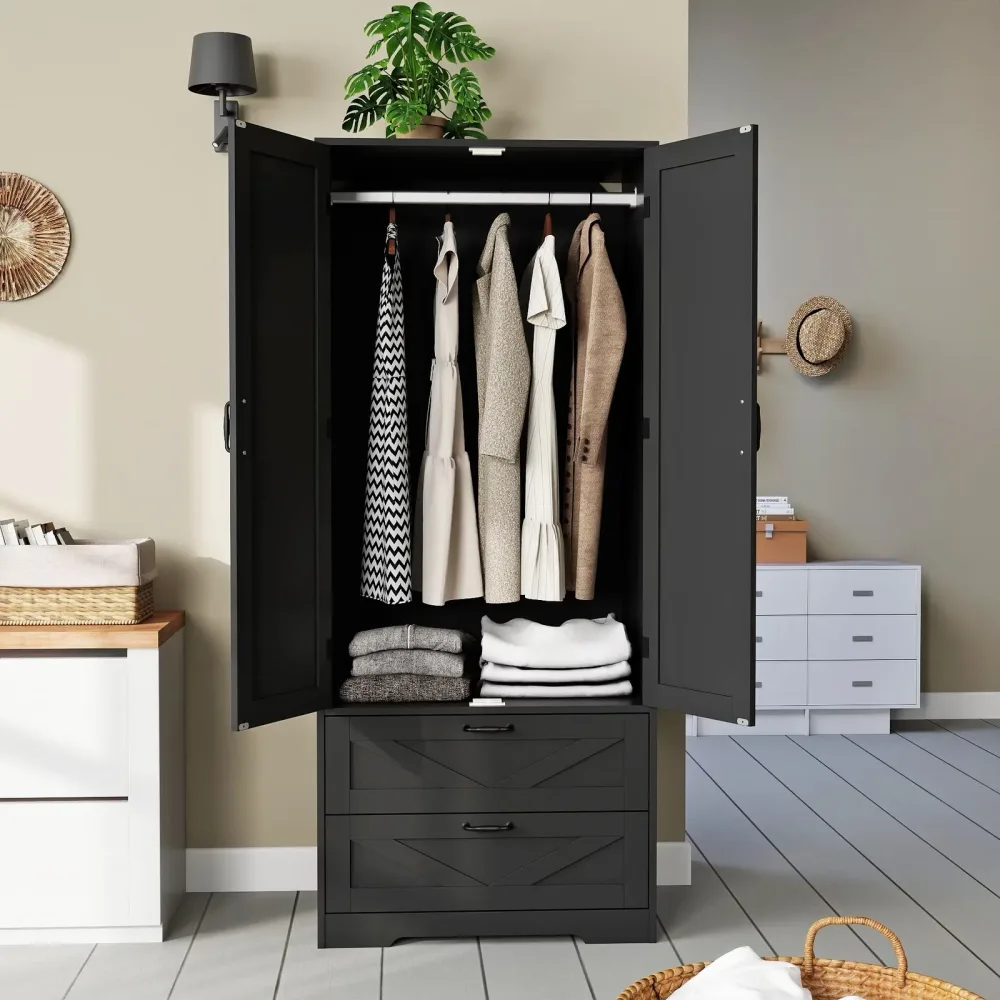 Bedroom 65.3" black 65.3 inches