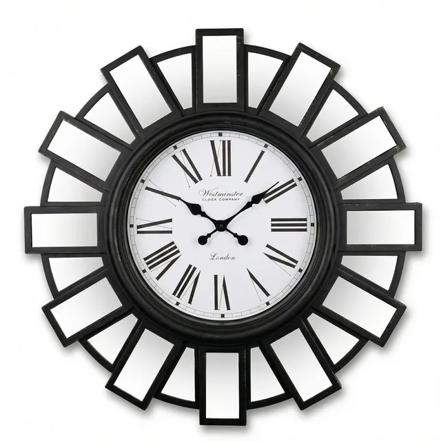 Mirror 30 inch black 12"