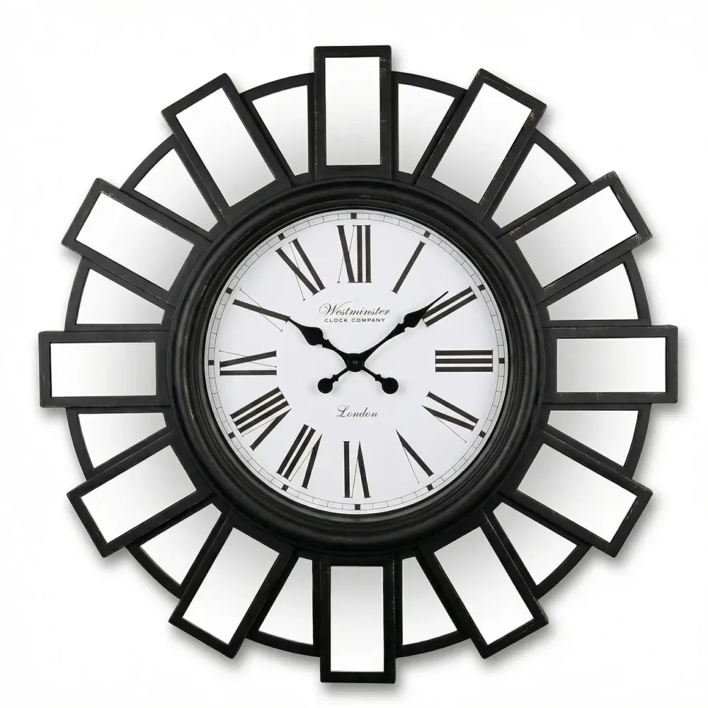 Mirror 30 inch black 12"