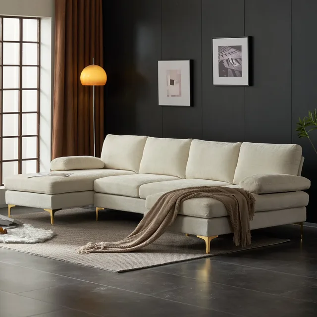 Living Room 110" black beige