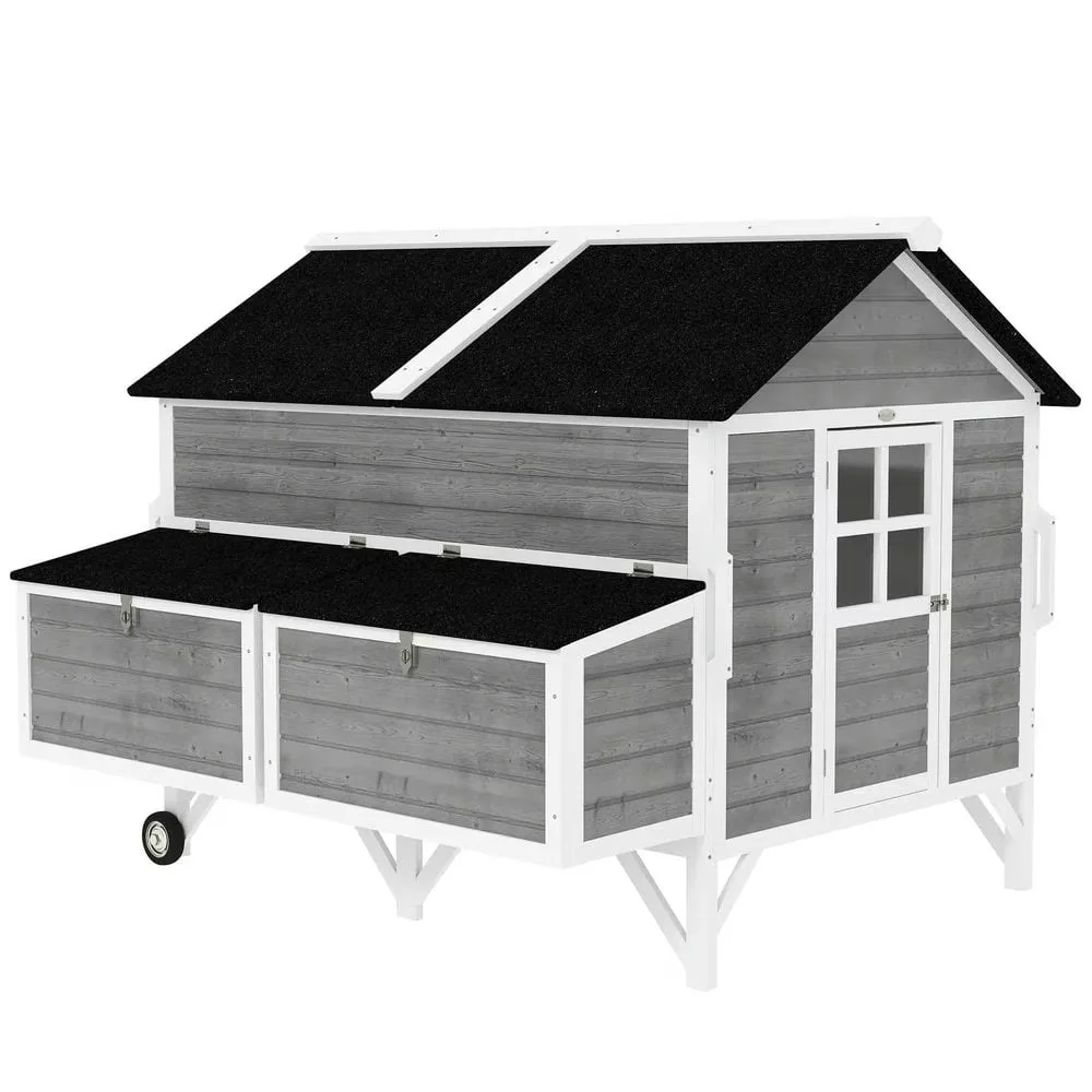 Chicken Coop 59" gray 53"