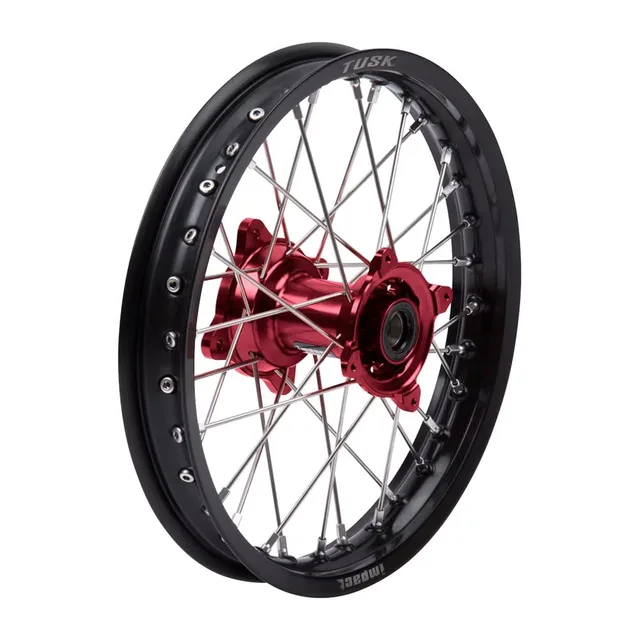 Complete Wheel black silver red
