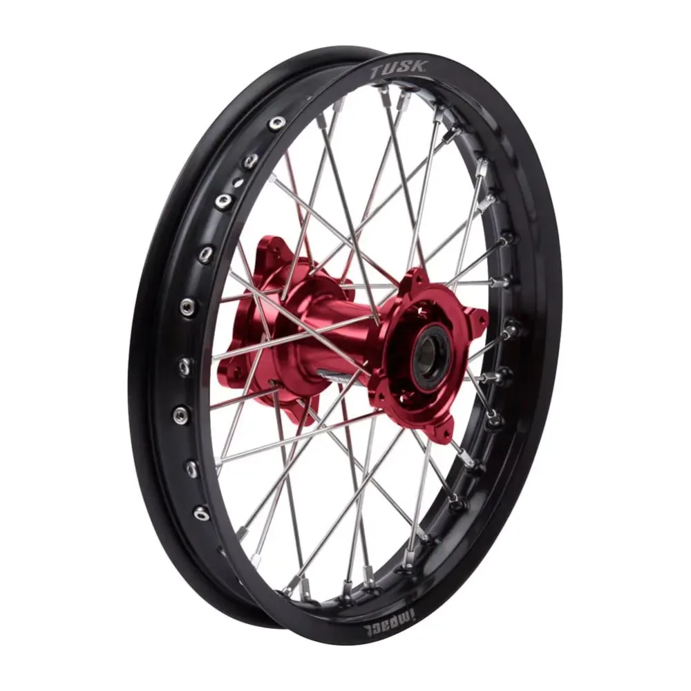 Complete Wheel black silver red