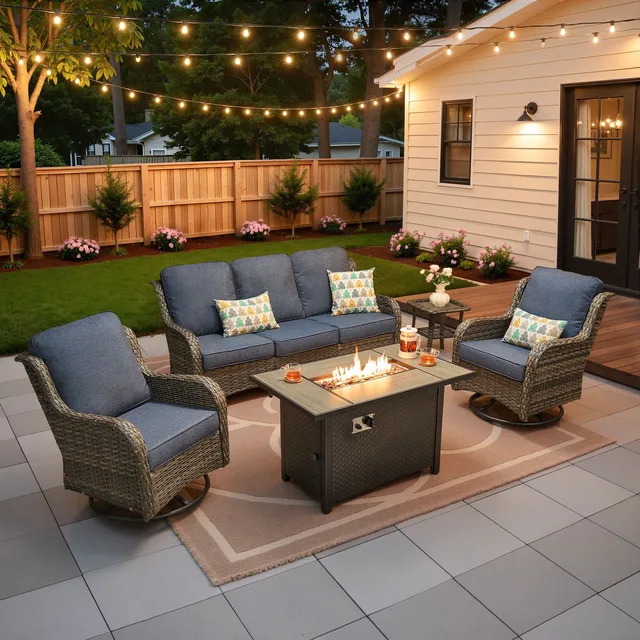 Patio Furniture blue gray 72"