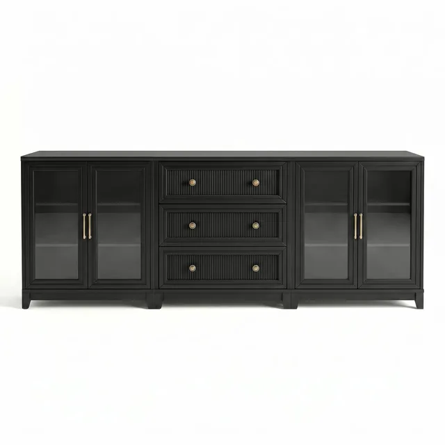 Cabinet green black 31.5"