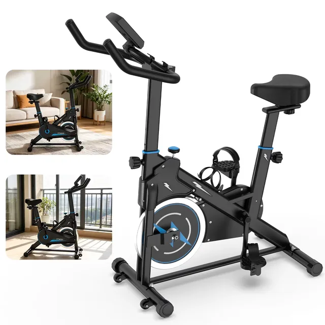 Exercise Bike 37.8 in adjustable black