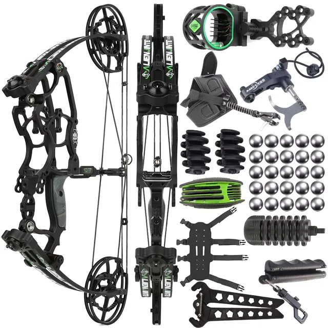 Compound Bow 30-70lbs black 70cm