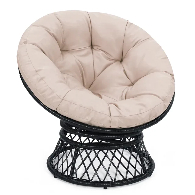 Chair 37" black beige