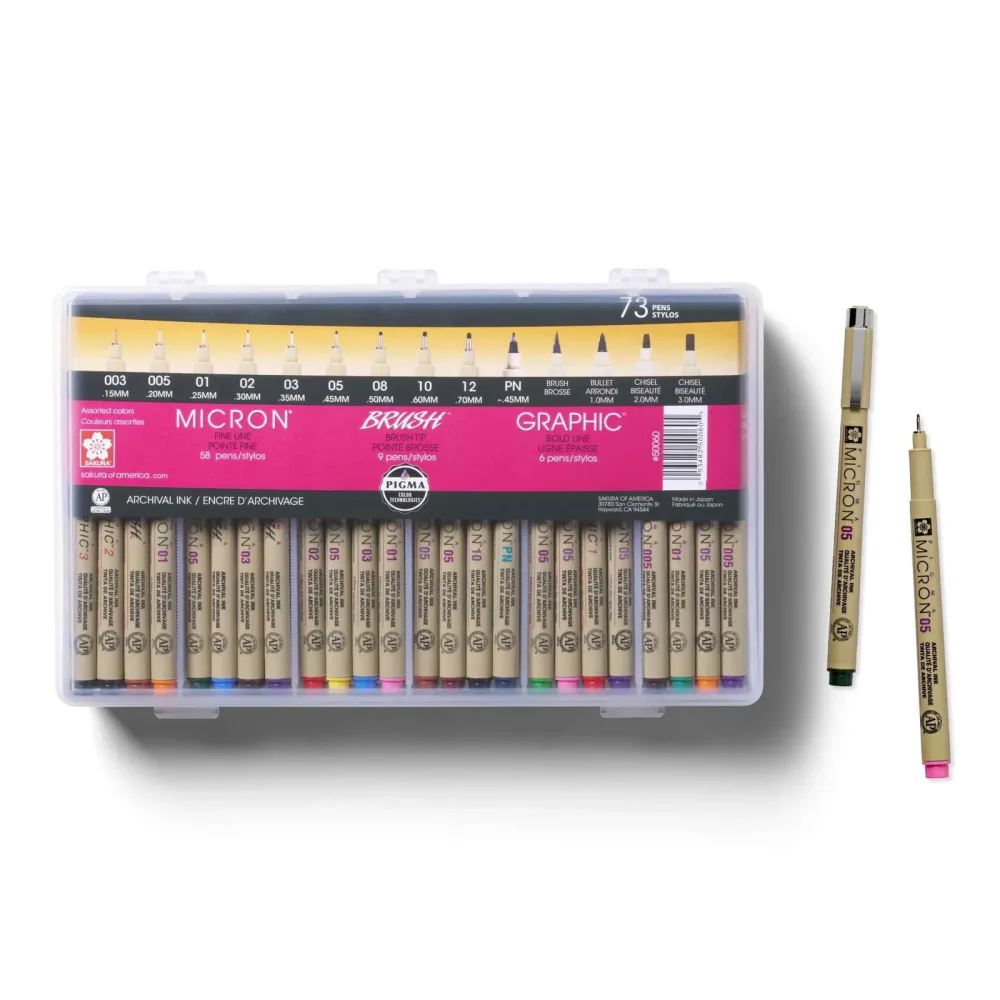 Pens 73 pack black waterproof