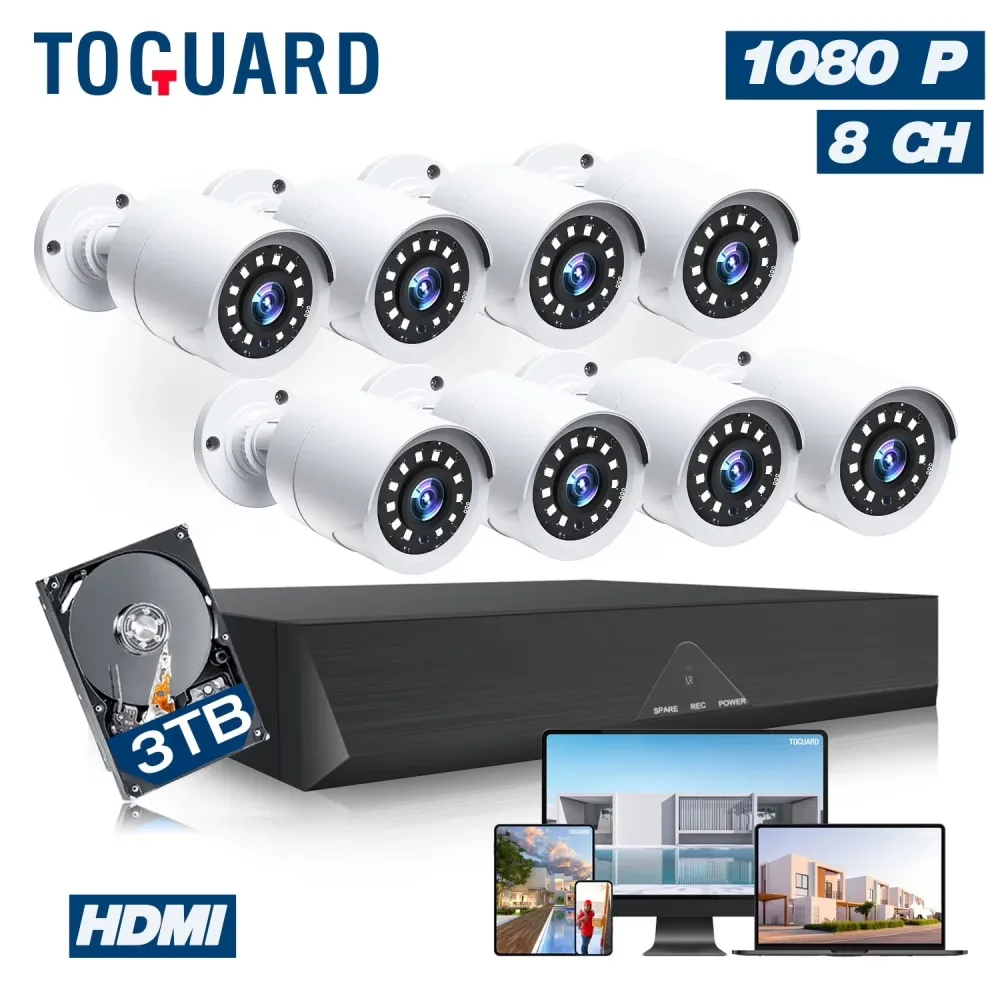 Camera 65-100ft 65ft 8 channel