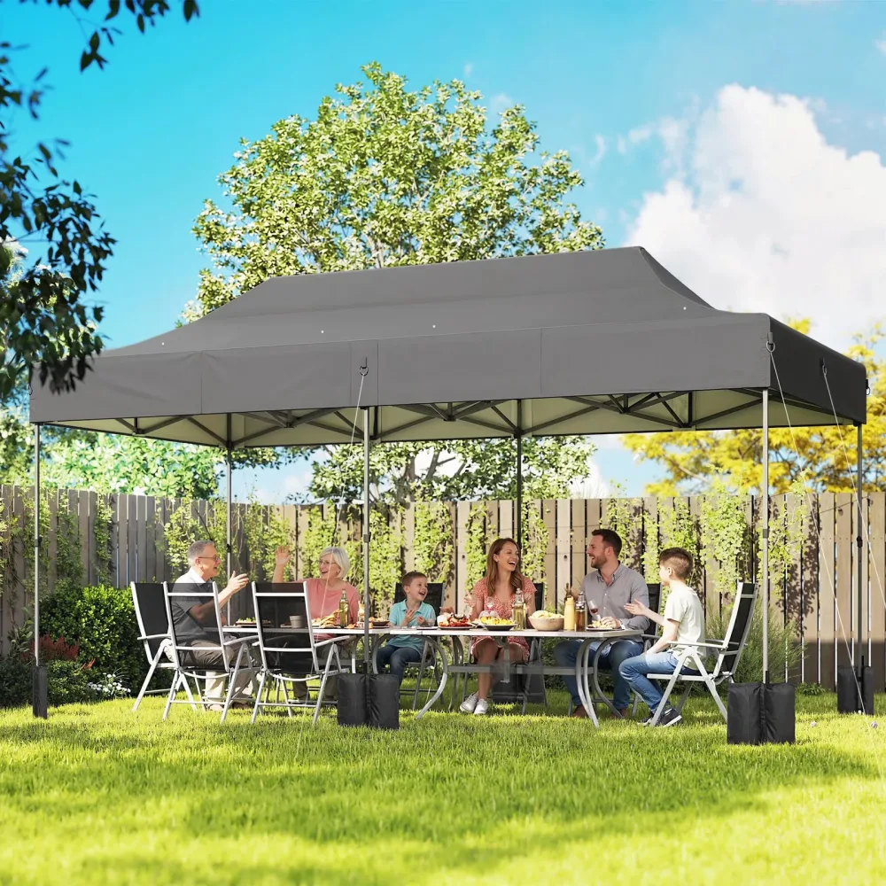 Canopy Shelter 20 ft portable gray