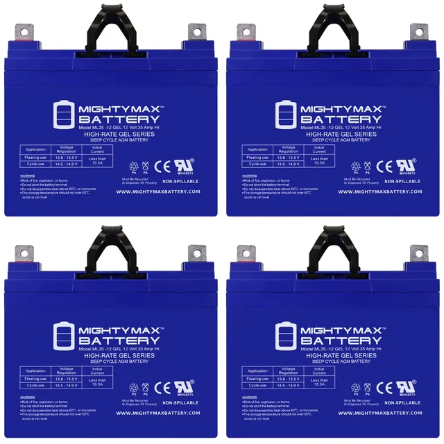 Battery 12v 4 pack 12 volt