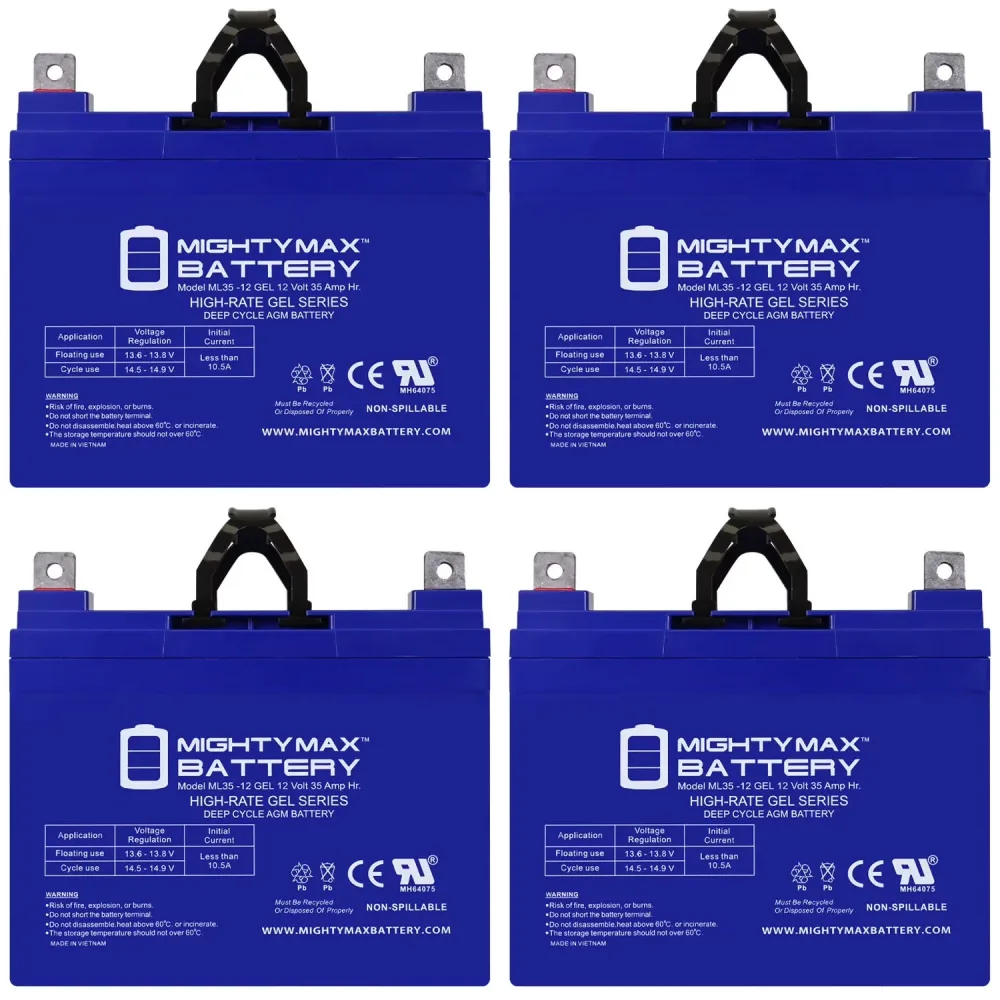 Battery 12v 16hp 4 pack