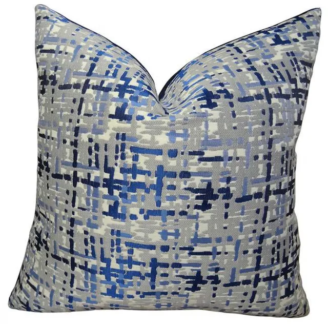 Throw Pillow 26 in blue gray