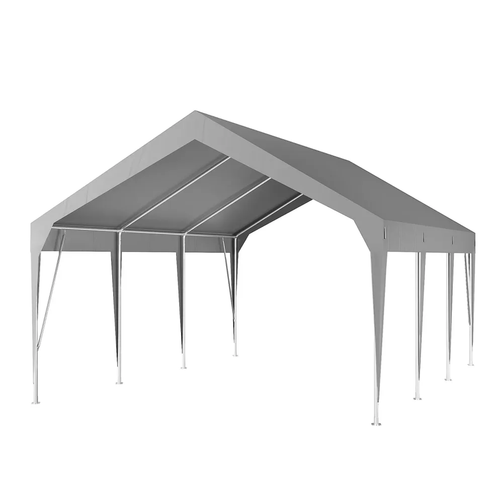 Portable Carport waterproof gray