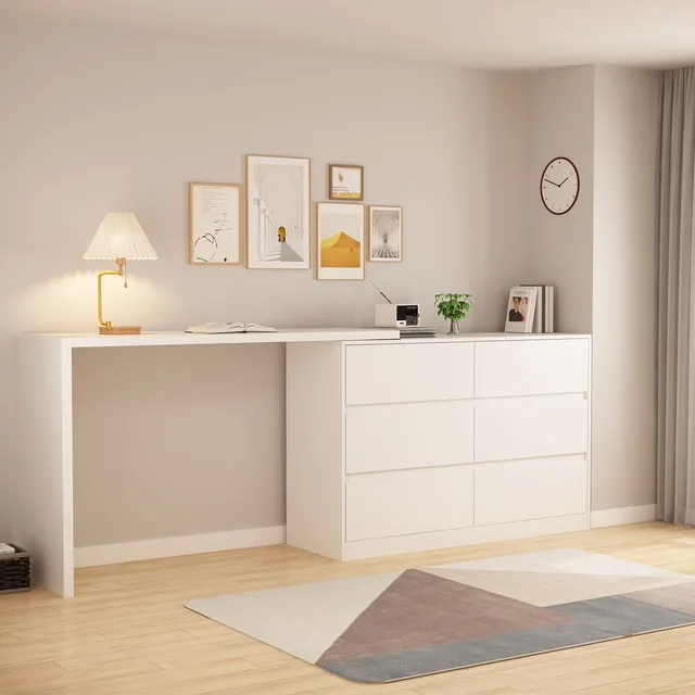 Desk white 32.7" 51.2"
