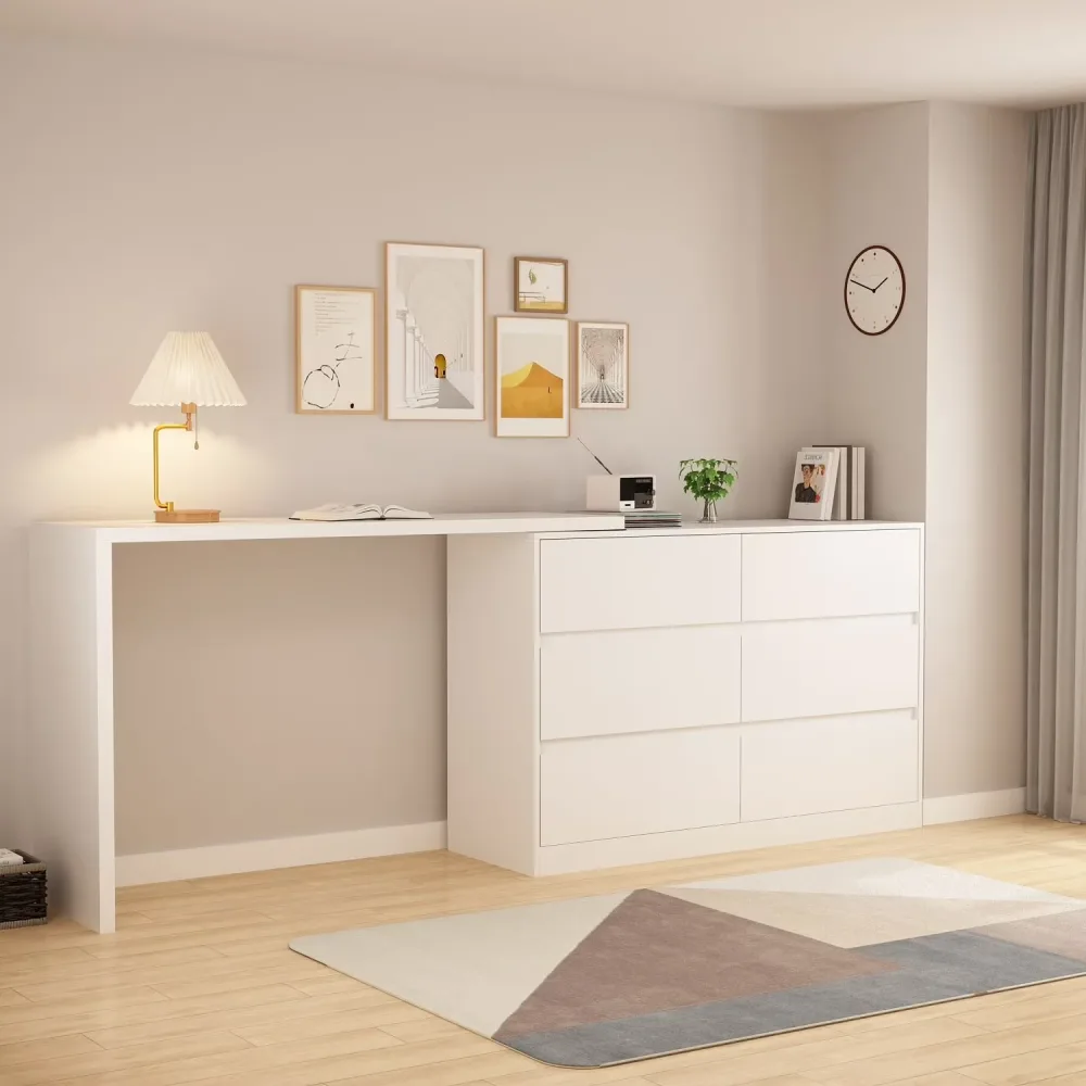Desk white 32.7" 51.2"