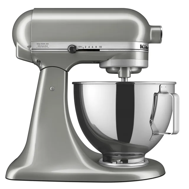 Tilt-head Stand 4.5 quart silver 10watts