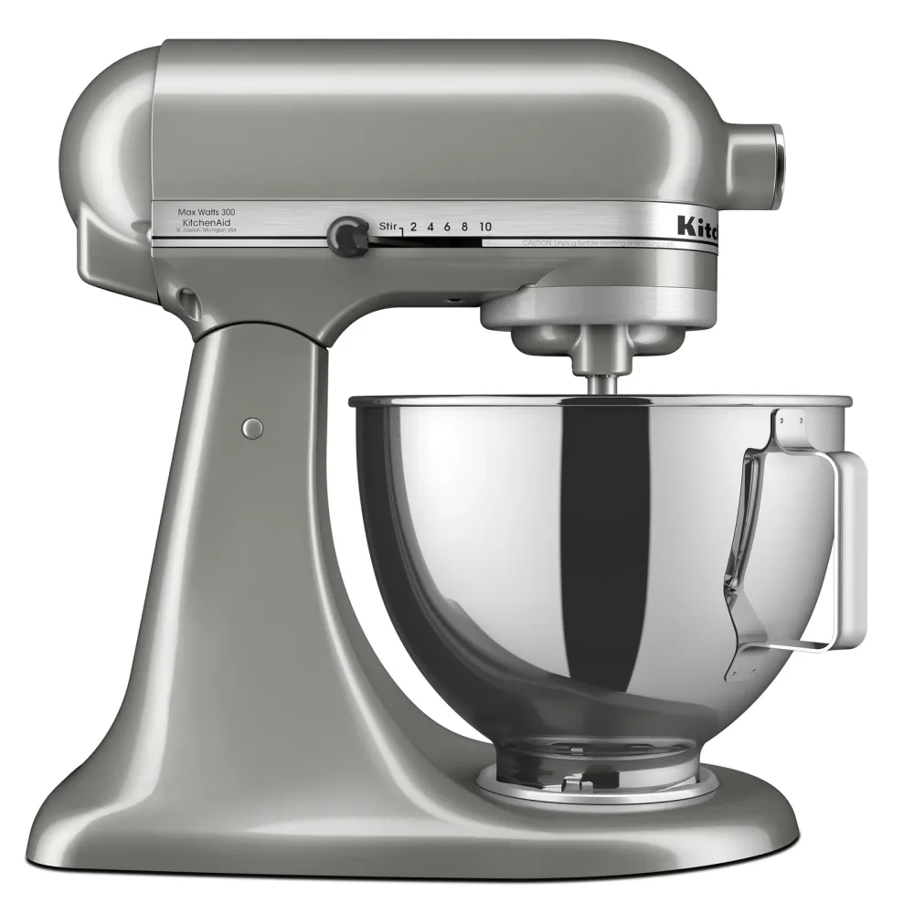 Tilt-head Stand 4.5 quart silver 10watts