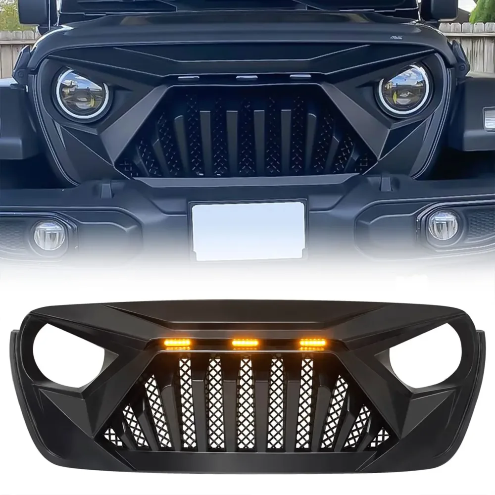 Grille led 18.90 inches black