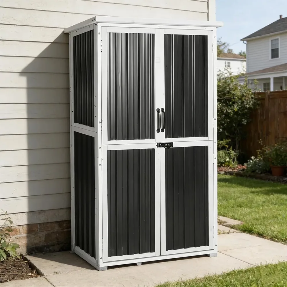 Garden Storage black white weatherproof