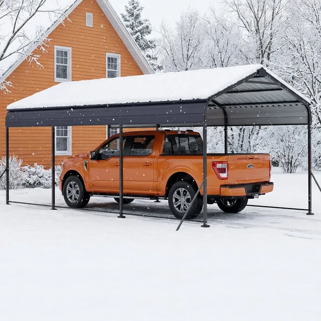 Steel Carport 12 ft 15' 10'