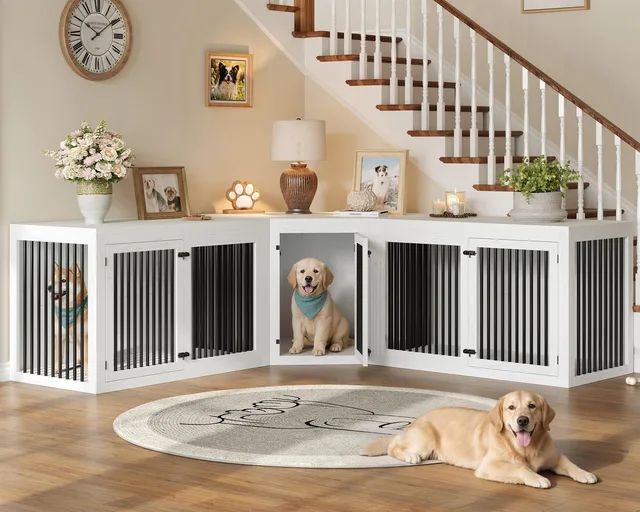 Dog Crate 128" white 220 pounds