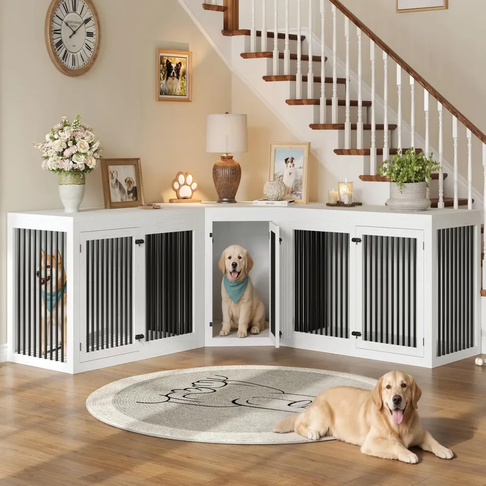 Dog Crate 128" white 220 pounds