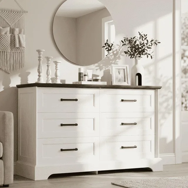 Storage Cabinet white brown 47.2"