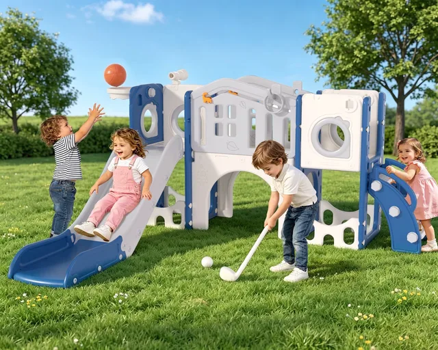 Backyard Play 9 in blue 220 lbs