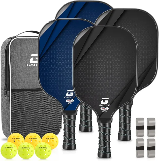 Pickleball Paddles 4 pack 0.69 inches 7.7-8.1oz