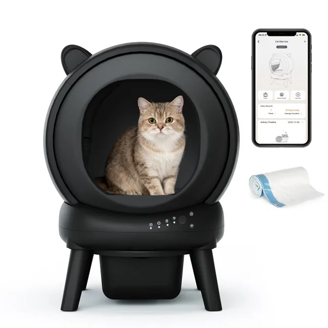 Cat Litter white black