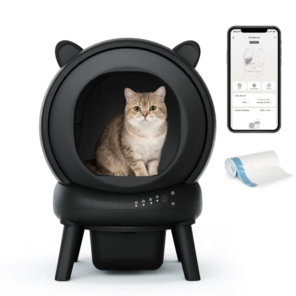 Cat Litter white black