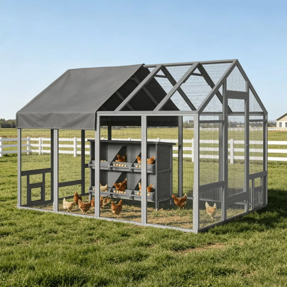 Chicken Coop weatherproof 96.1" 71"