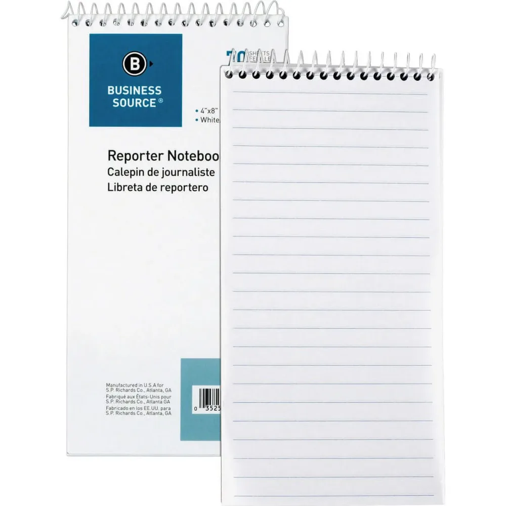 Notebook Sheets 4" 8" white
