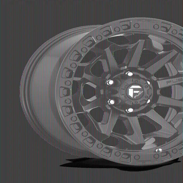Wheel black 20mm 125.22mm