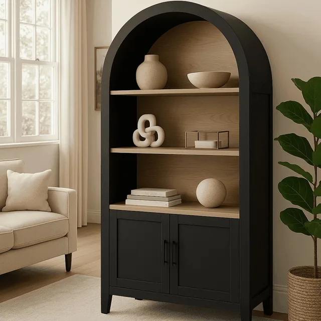 Cabinet 66.7" black gray