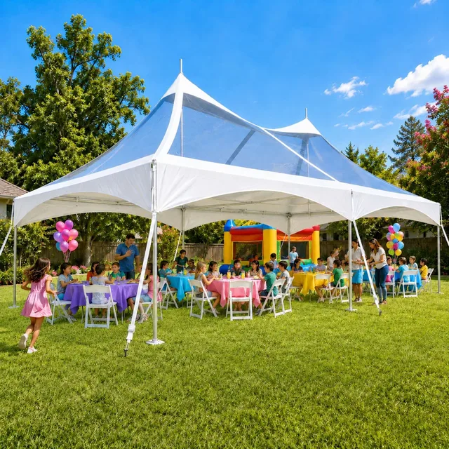Party Tent waterproof 16 oz 2.5 inch