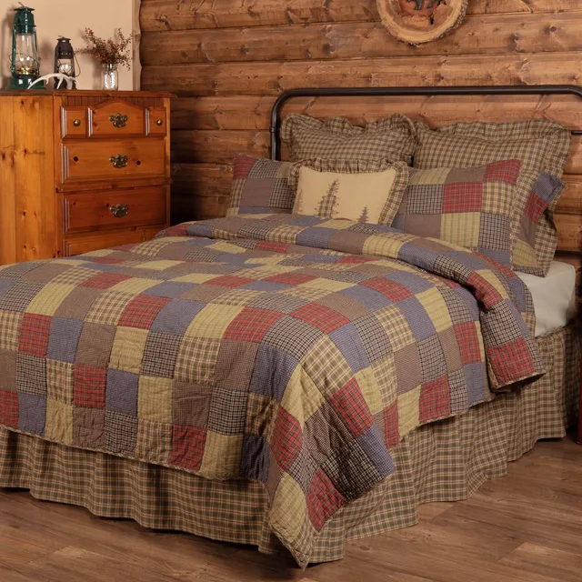 Bedding green blue red