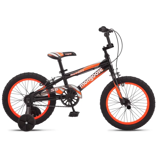 Bike black orange 16"